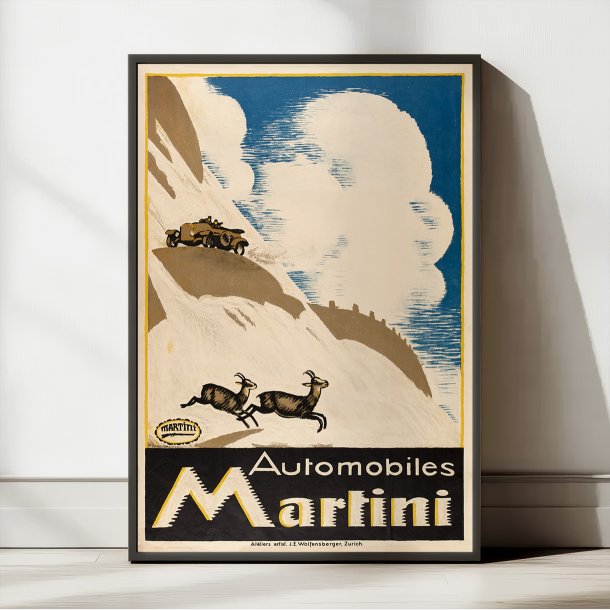 Automobiles Martini 1923 - Bilplakat