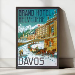 Grand Hotel Davos 1905 - Rejseplakat