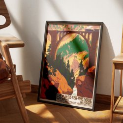 Chemin de fer Rh�tique 1909 - Rejseplakat