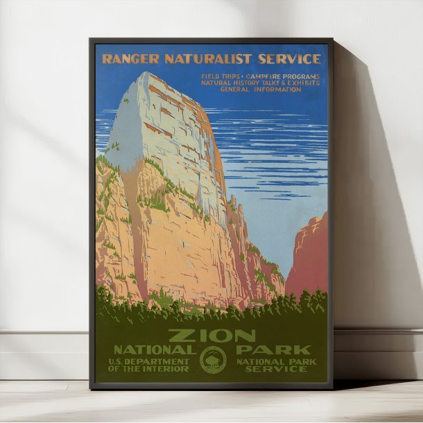 Zion National Park 1938 - Rejseplakat