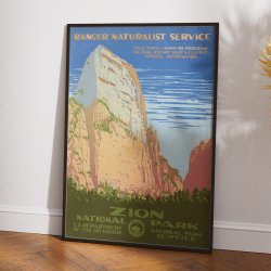 Zion National Park 1938 - Rejseplakat