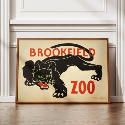 Brookfield Zoo 1936 - Dyreplakat