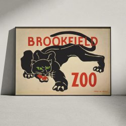 Brookfield Zoo 1936 - Dyreplakat