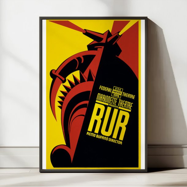 RUR Marionette Theatre 1936 - Teaterplakat