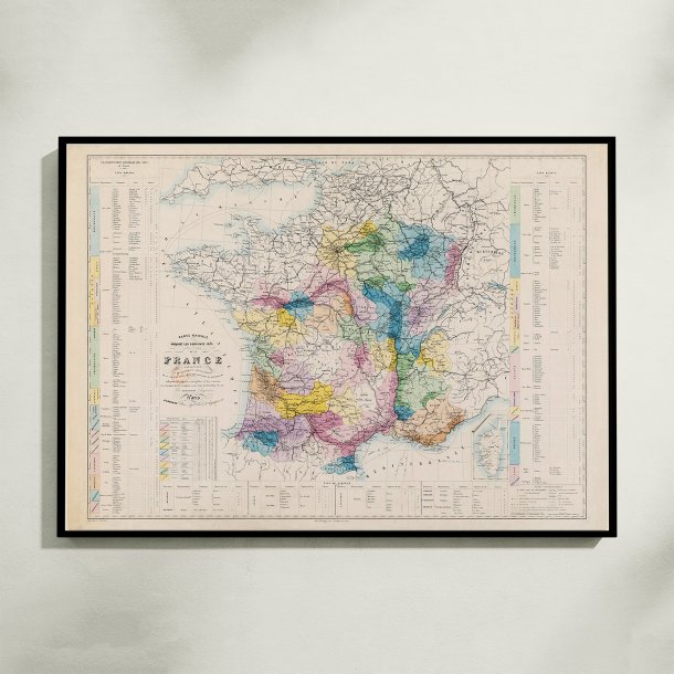 France Vinicole 1861 - Vinkort