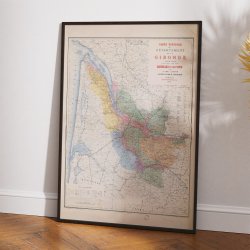 Gironde Vinicole 1893 - Vinkort