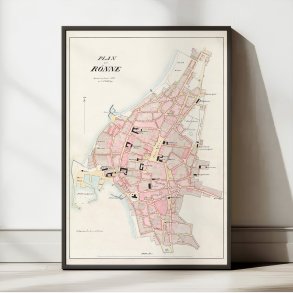 R�nne Bygrunde 1870 - Historisk kort