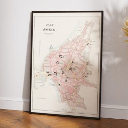 R�nne Bygrunde 1870 - Historisk kort