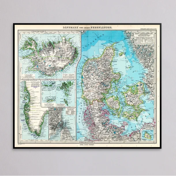 Danmark og Nabolande 1891 - Atlasblad