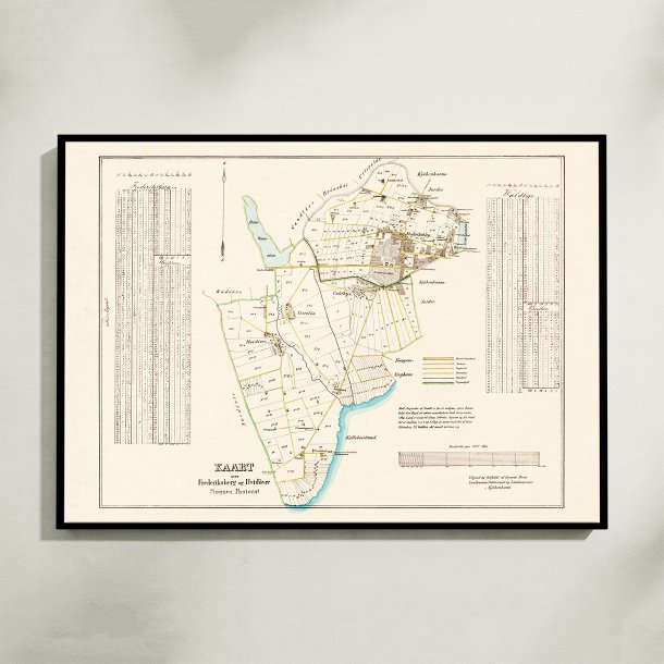 Frederiksberg &amp; Hvidovre 1850 - Pastoratkort