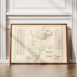 Frederiksberg &amp; Hvidovre 1850 - Pastoratkort