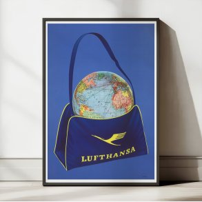 Lufthansa 1950 - Luftfartskort