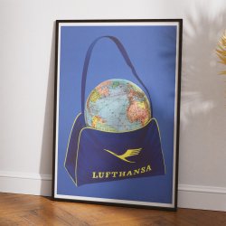 Lufthansa 1950 - Luftfartskort