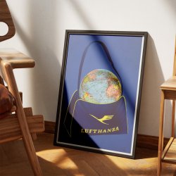 Lufthansa 1950 - Luftfartskort