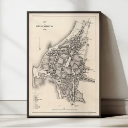 Kort over Rnne Kjbstad 1858