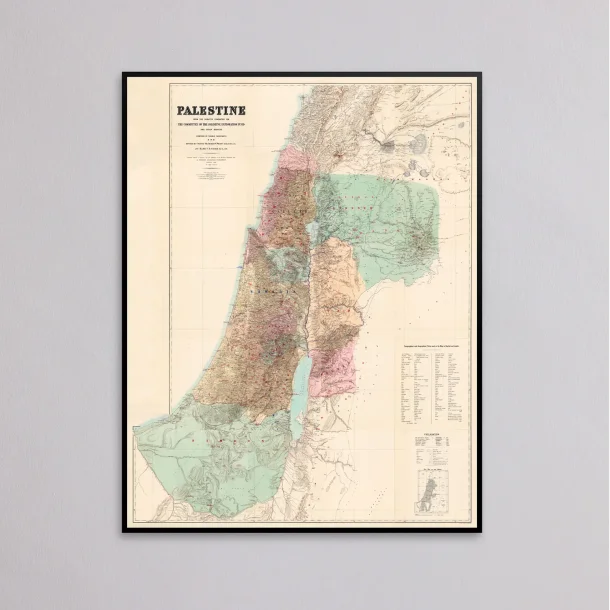 Pal�stina 1890 - Kompositkort