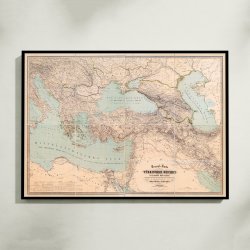 Det Osmanniske Rige 1877 - Politisk kort