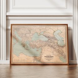 Det Osmanniske Rige 1877 - Politisk kort