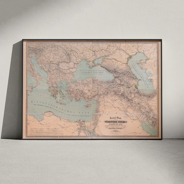 Det Osmanniske Rige 1877 - Politisk kort