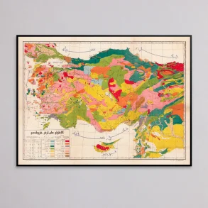 Geologisk Kort over Anatolien 1920 - Osmanisk geologi