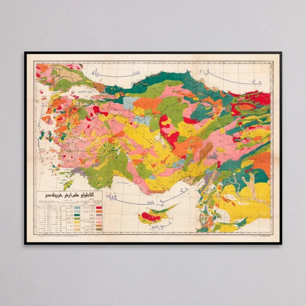 Geologisk Kort over Anatolien 1920 - Osmanisk geologi