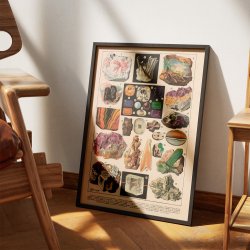 Mineraler 1918 - Osmanisk naturillustration