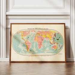 Tektonisk Verdenskort 1926 - Tidlig pladetektonik