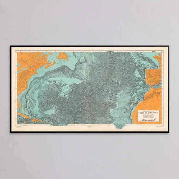 Nordatlanten 1968 - Fysiografisk diagram