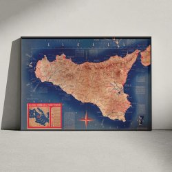 Sicilien 1939 - Fysisk kort