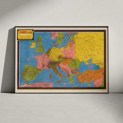 Europa 1939 - Politisk kort