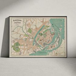 Kbenhavn med Forstder 1884 - Bykort