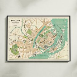 Kbenhavn med Forstder 1884 - Bykort