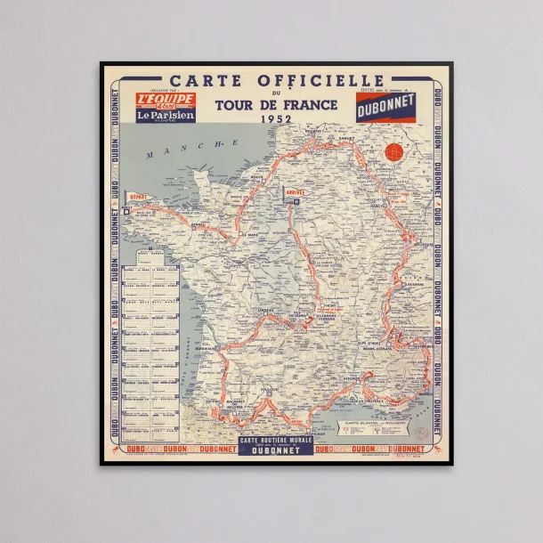 Tour de France 1952 - Officielt kort