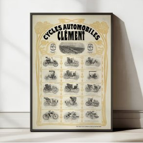 Cycles & Automobiles Clement 1901 - Reklameplakat