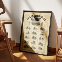 Cycles &amp; Automobiles Clement 1901 - Reklameplakat
