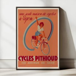 Cycles Pithioud Lyon 1946 - Reklameplakat