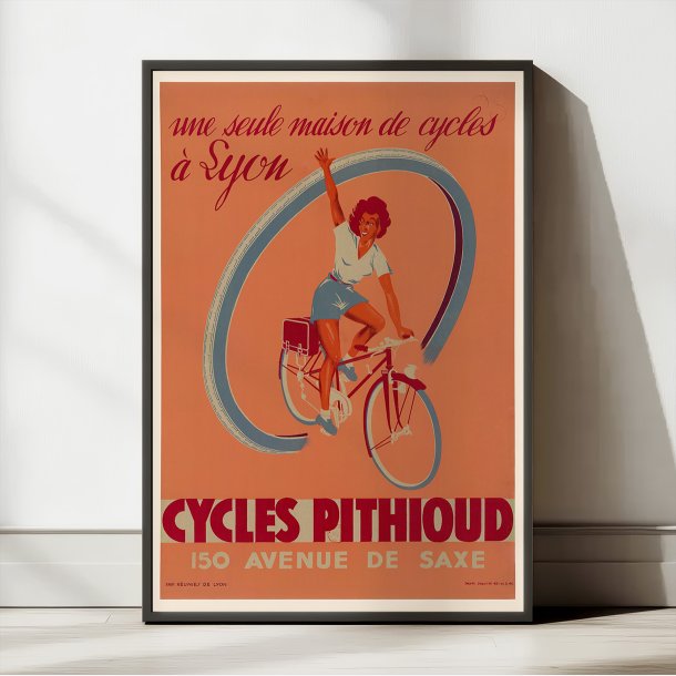 Cycles Pithioud Lyon 1946 - Reklameplakat