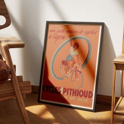 Cycles Pithioud Lyon 1946 - Reklameplakat