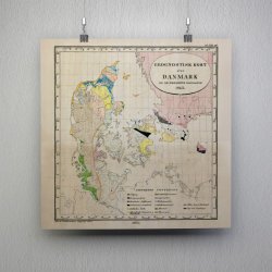 Danmark og nabolandene 1843 - Plakat