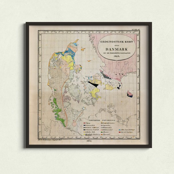 Danmark og nabolandene 1843 - Plakat