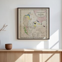 Danmark og nabolandene 1843 - Plakat