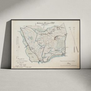 M�gelt�nder Bygrunde 1853-1903 - Historisk kort