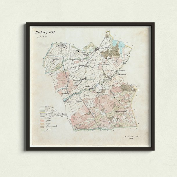 Kraulund Bygrunde 1853-1903 - Historisk kort