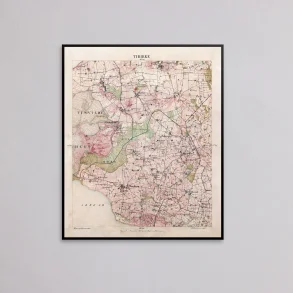 Tibirke 1855-1880 - Historisk kort