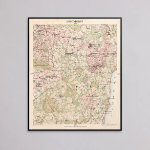 Esb�nderup 1857-1882 - Historisk kort