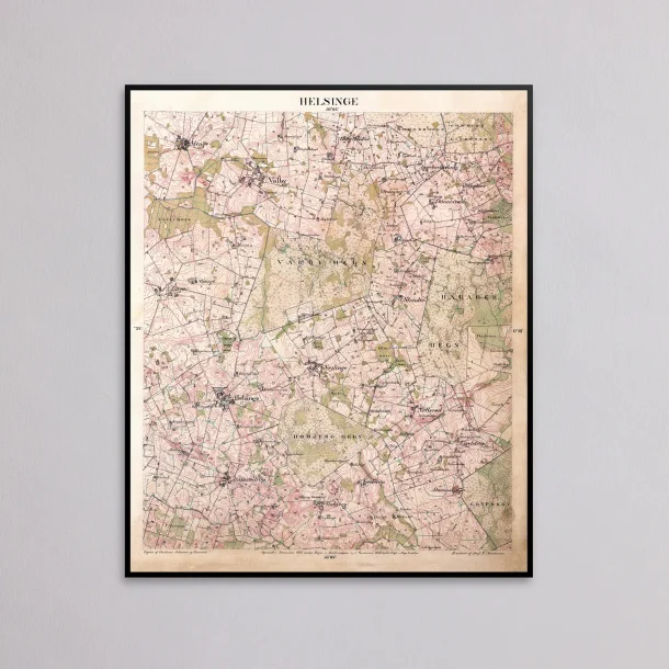 Helsinge 1857-1882 - Historisk kort