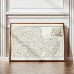 Jylland �st - Randers og Gren� 1791-1841 - Historisk kort