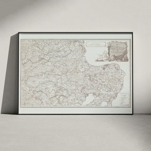 Jylland �st - Randers og Gren� 1791-1841 - Historisk kort