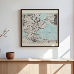 Sj�lland Syd�st 1772-1822 - Historisk kobberstik