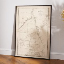 Kattegat &amp; Bohus Bugten 1806 - Svensk kort